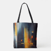 Urban Lights Abstract Geometry Tote Bag (Achterkant)