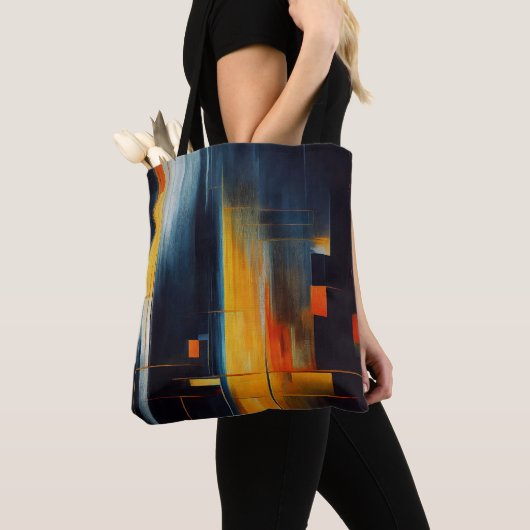 Urban Lights Abstract Geometry Tote Bag (Dichtbij)