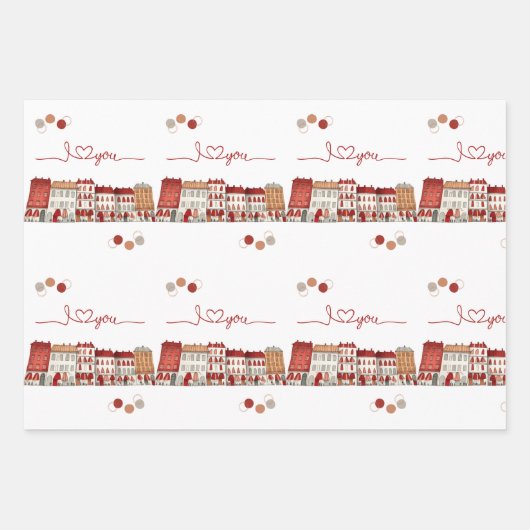 Urban Love Expressions inpakpapier set (Voorkant)