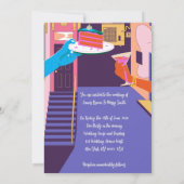 Urban Love Graffiti Muren, Noodle Boxen Bruiloft Kaart (Achterkant)