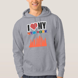 Urban Love NYC Skyline Graphic Hoodie