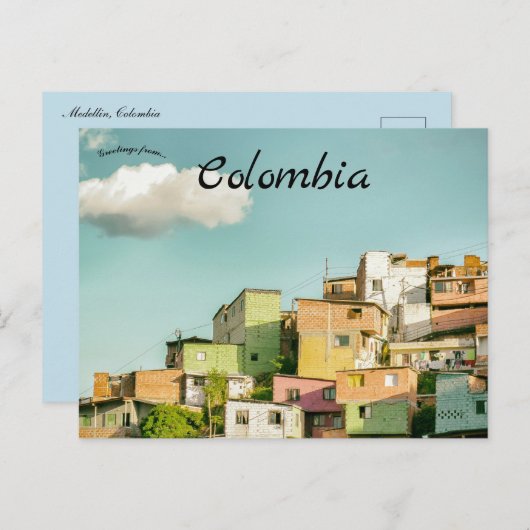 Urban Medellin Colombia Briefkaart (Voorkant / Achterkant)