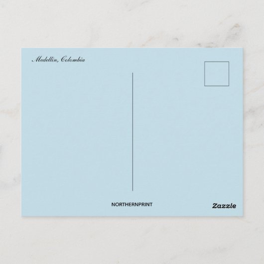 Urban Medellin Colombia Briefkaart (Achterkant)