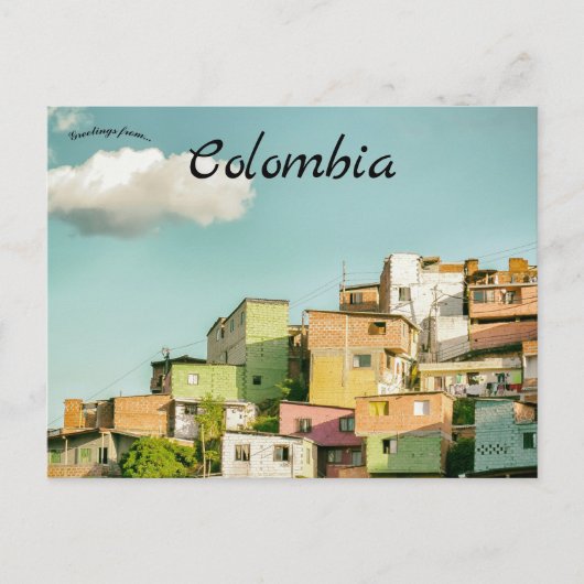 Urban Medellin Colombia Briefkaart (Voorkant)