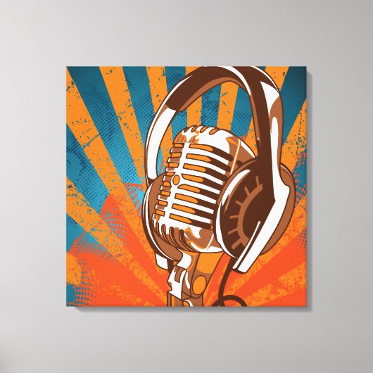 Urban-microfoon Canvas Afdruk (Voorkant)