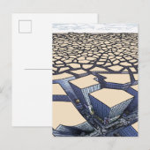Urban Mirage: Concrete canyons op onvruchtbare gro Briefkaart (Voorkant / Achterkant)