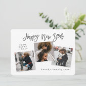 URBAN MODERN GELUKKIG NIEUWJAAR (UNICORN) FEESTDAGENKAART (Staand voorkant)