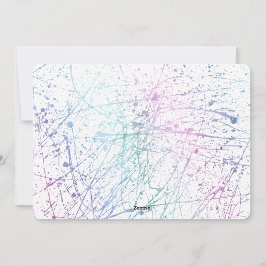 URBAN MODERN GELUKKIG NIEUWJAAR (UNICORN) FEESTDAGENKAART (Achterkant)