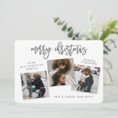 URBAN MODERN MERRY CHRISTMAS FEESTDAGENKAART (Staand voorkant)