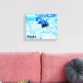 Urban Moose Canvas Afdruk (Insitu (Woonkamer))