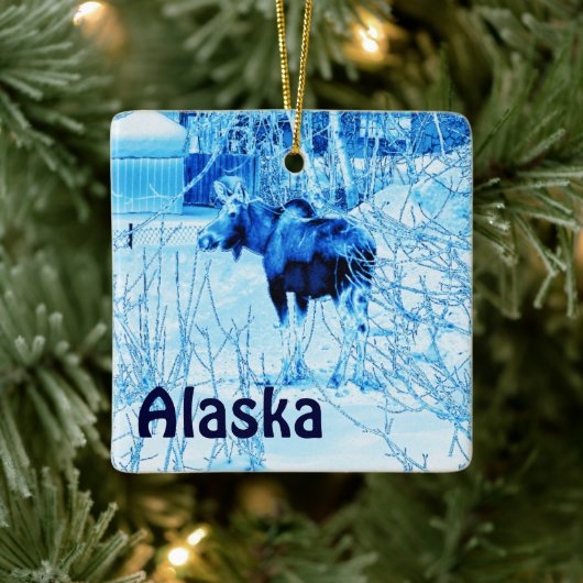 Urban Moose Keramisch Ornament (Boom)