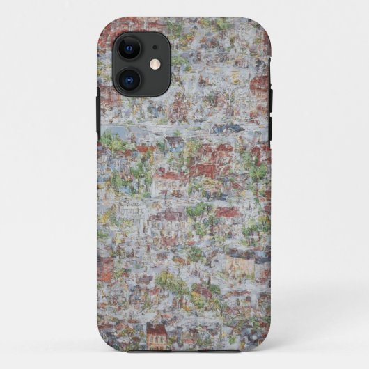Urban Mosaic Art Mobile Hoesje (Achterkant)