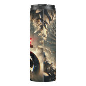 Urban Motorbike Adventure Vrijheid en Snelheid Thermosbeker (Achterkant)