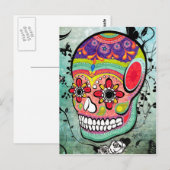 Urban Muerte Day of the Dead Illustrated Briefkaar Briefkaart (Voorkant / Achterkant)