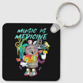 Urban Music is Medicine Graffiti Sleutelhanger (Achterkant)