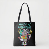 Urban Music is Medicine Graffiti Tote Bag (Voorkant)