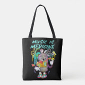 Urban Music is Medicine Graffiti Tote Bag (Achterkant)