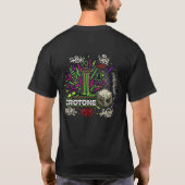 Urban Neon Graffiti Crotone Zuil T-shirt (Achterkant)