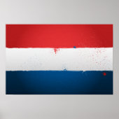Urban Netherlands Flag Poster (Voorkant)
