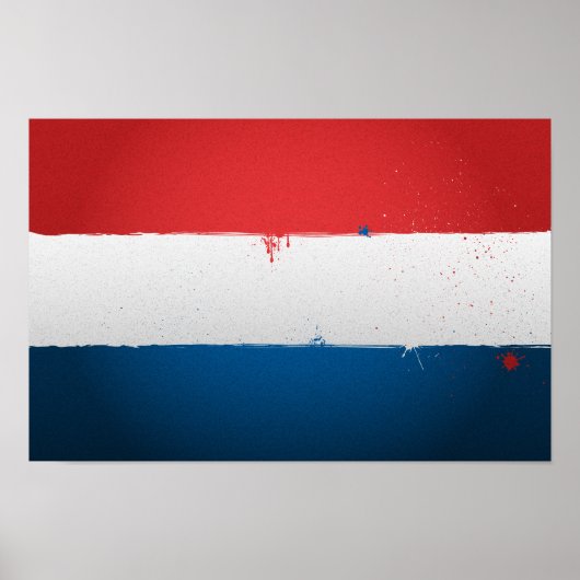 Urban Netherlands Flag Poster (Voorkant)