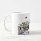 Urban New York Skyline Koffiemok (Links)