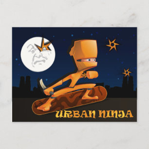 Urban Ninja Briefkaart