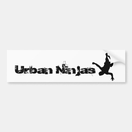 Urban Ninjas Bumpersticker (Voorkant)