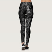 Urban noir leggings voor een actieve levensstijl. (Achterkant)