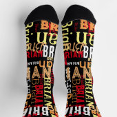 Urban Noodlijdende Typografie Koel en Modern Sokken (Top)