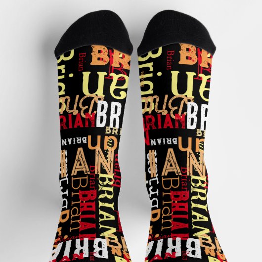 Urban Noodlijdende Typografie Koel en Modern Sokken (Top)