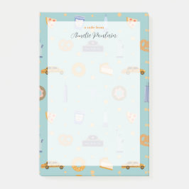 Urban NYC Pictogrammen Patroon Turquoise Groene Na Post-it® Notes