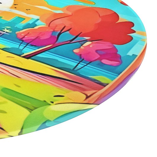 Urban Oasis Sunset Panorama Snijplank (Hoek)