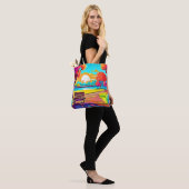Urban Oasis Sunset Panorama Tote Bag (Op model)
