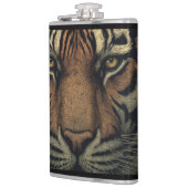 Urban Oerwoud Tiger Eyes Vinyl Wrapped Flask Heupfles (Links)
