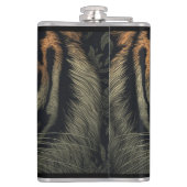 Urban Oerwoud Tiger Eyes Vinyl Wrapped Flask Heupfles (Achterkant)
