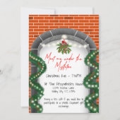 Urban ontmoet me onder de maretak kerst feestdagenkaart (Voorkant)