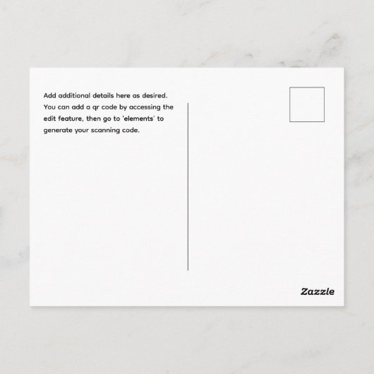 URBAN | Op een budget? Kiezen voor foto Opslaan De Briefkaart (Achterkant)