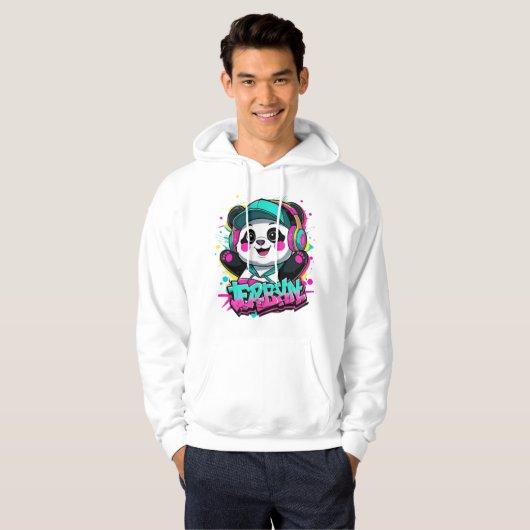 Urban ‏Panda Vibes Hoodie (Voorkant volledig)