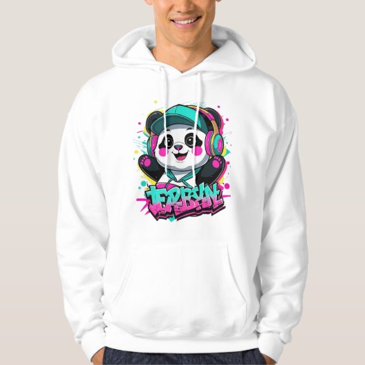 Urban Panda Vibes Hoodie (Voorkant)