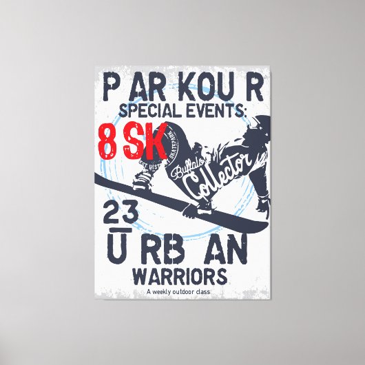 Urban Parkour – Extreme sportkunstwerken, Canvas Afdruk (Voorkant)