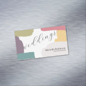 Urban Pastel Zomer Kleuren Splash Magnetisch Visitekaartje (Voorbeeld)