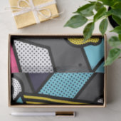 Urban Pop Art Abstracte geometrische lijnen en Sti Tissuepapier (Geschenk)