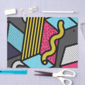 Urban Pop Art Abstracte geometrische lijnen en Sti Tissuepapier (Craft)
