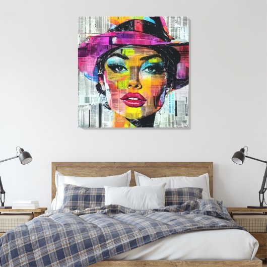 Urban Pop Art Canvas (Insitu (Slaapkamer))