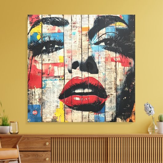 Urban Pop Art Canvas (Insitu (Woonkamer))