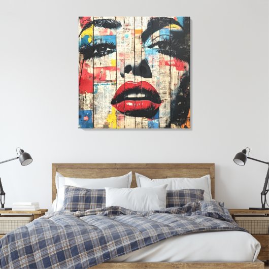 Urban Pop Art Canvas (Insitu (Slaapkamer))