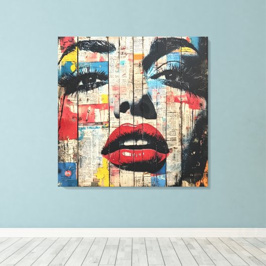 Urban Pop Art Canvas Afdruk (Insitu (Houten vloer))