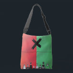 Urban Pop Art X Crowd Tote Crossbody Tas<br><div class="desc">Carry bold energy everywhere. This urban pop art tote mixes red-green halftone textures with a rebellious brushstroke X and minimalist crowd figures. A retro comic vibe meets street art attitude—perfect for creators,  rebels,  and anyone who refuses to blend in.</div>