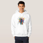 Urban Power: Graffiti-vuistexplosie Hoodie (Voorkant volledig)