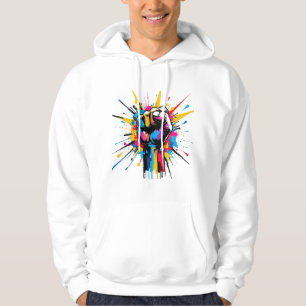 Urban Power: Graffiti-vuistexplosie Hoodie